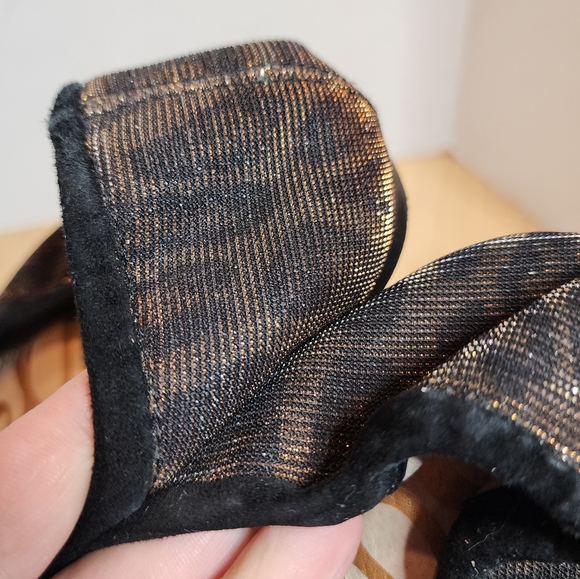 Sam Edelman Felicia Bronze Gold Leopard Ballet Flats Women's Size 10 - Picture 7 of 17